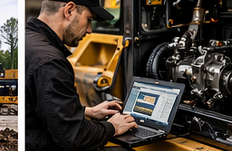 Diagnoză utilaj CAT în teren